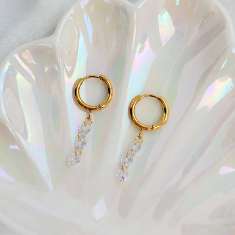 ARETES CASCADA 027B - JOLIE, JOYERIA Y ACCESORIOS