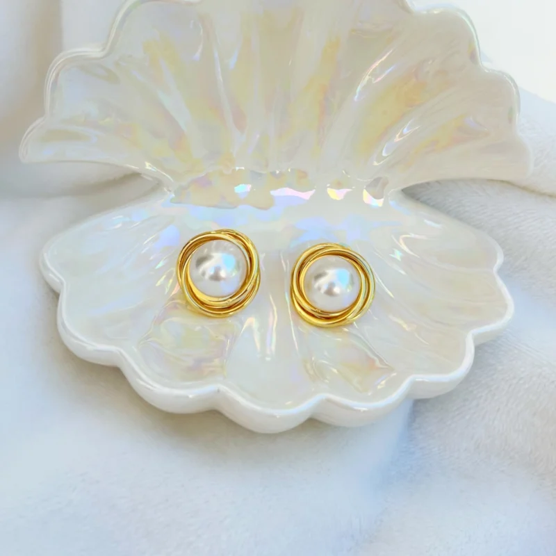 ARETES DULCE PERLA 02B - JOLIE, JOYERIA Y ACCESORIOS