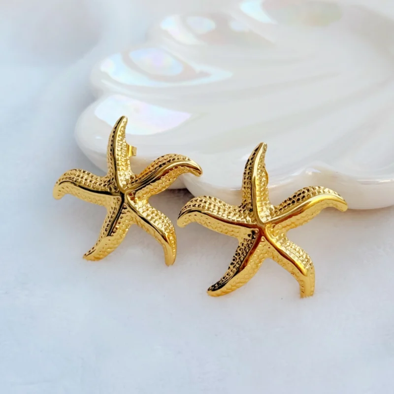 ARETES ESTRELLA DE MAR 013B - JOLIE, JOYERIA Y ACCESORIOS