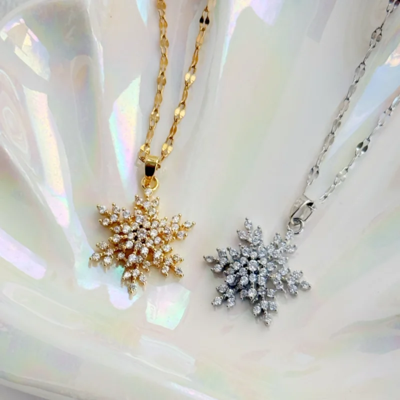 COLLAR COPO DE NIEVE 024C - JOLIE, JOYERIA Y ACCESORIOS