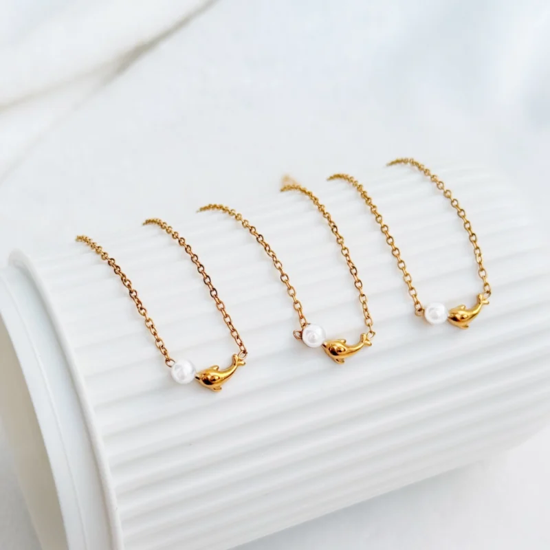 COLLAR DELFIN 010C - JOLIE, JOYERIA Y ACCESORIOS