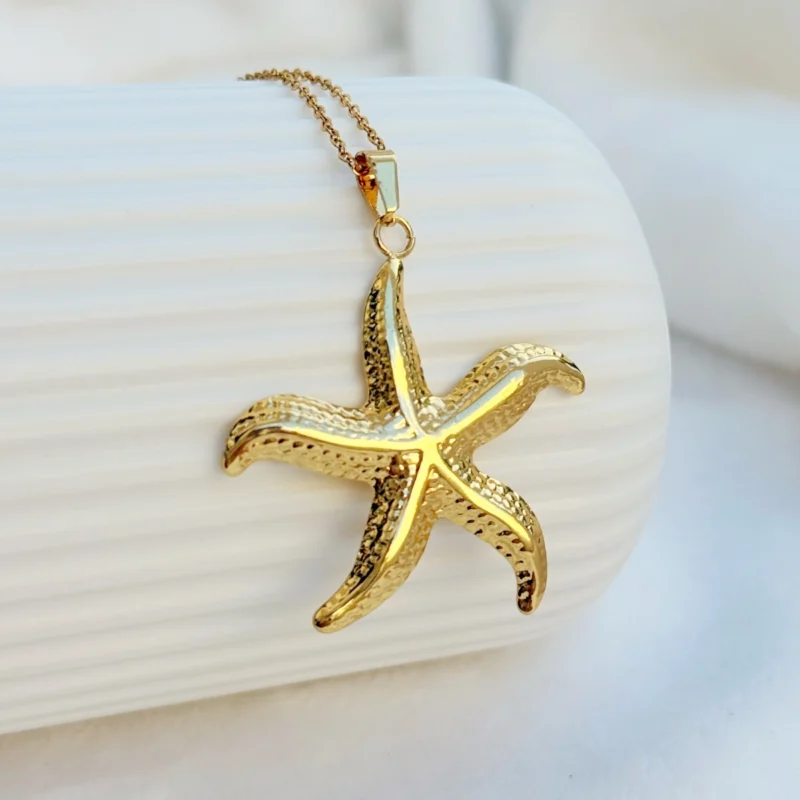 COLLAR ESTRELLA DE MAR GRANDE 031C - JOLIE, JOYERIA Y ACCESORIOS