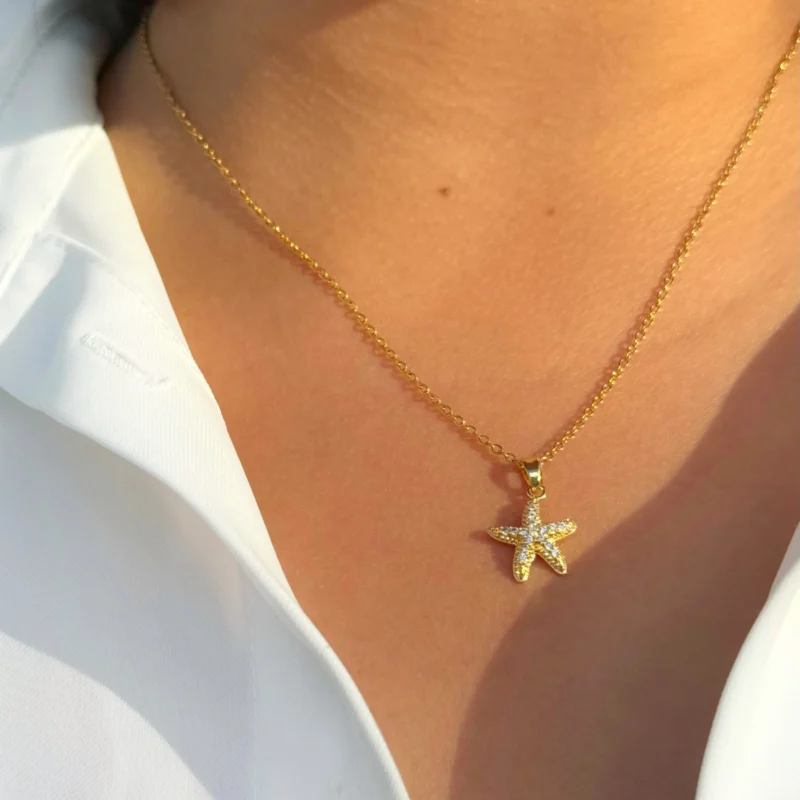 COLLAR ESTRELLA DE MAR MINI 08C - JOLIE, JOYERIA Y ACCESORIOS